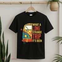 What A Long Strange Trip ItS Been 70s Hippie Camping Lover T-Shirt thumb 2