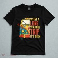 What A Long Strange Trip ItS Been 70s Hippie Camping Lover T-Shirt thumb 5