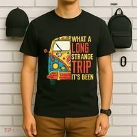 What A Long Strange Trip ItS Been 70s Hippie Camping Lover T-Shirt thumb 6