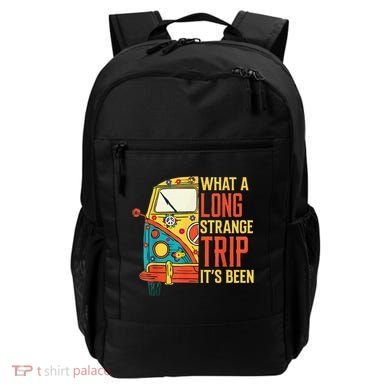 What A Long Strange Trip ItS Been 70s Hippie Camping Lover Backpack