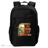 What A Long Strange Trip ItS Been 70s Hippie Camping Lover Backpack thumb 0