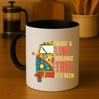 What A Long Strange Trip ItS Been 70s Hippie Camping Lover Coffee Mug thumb 4