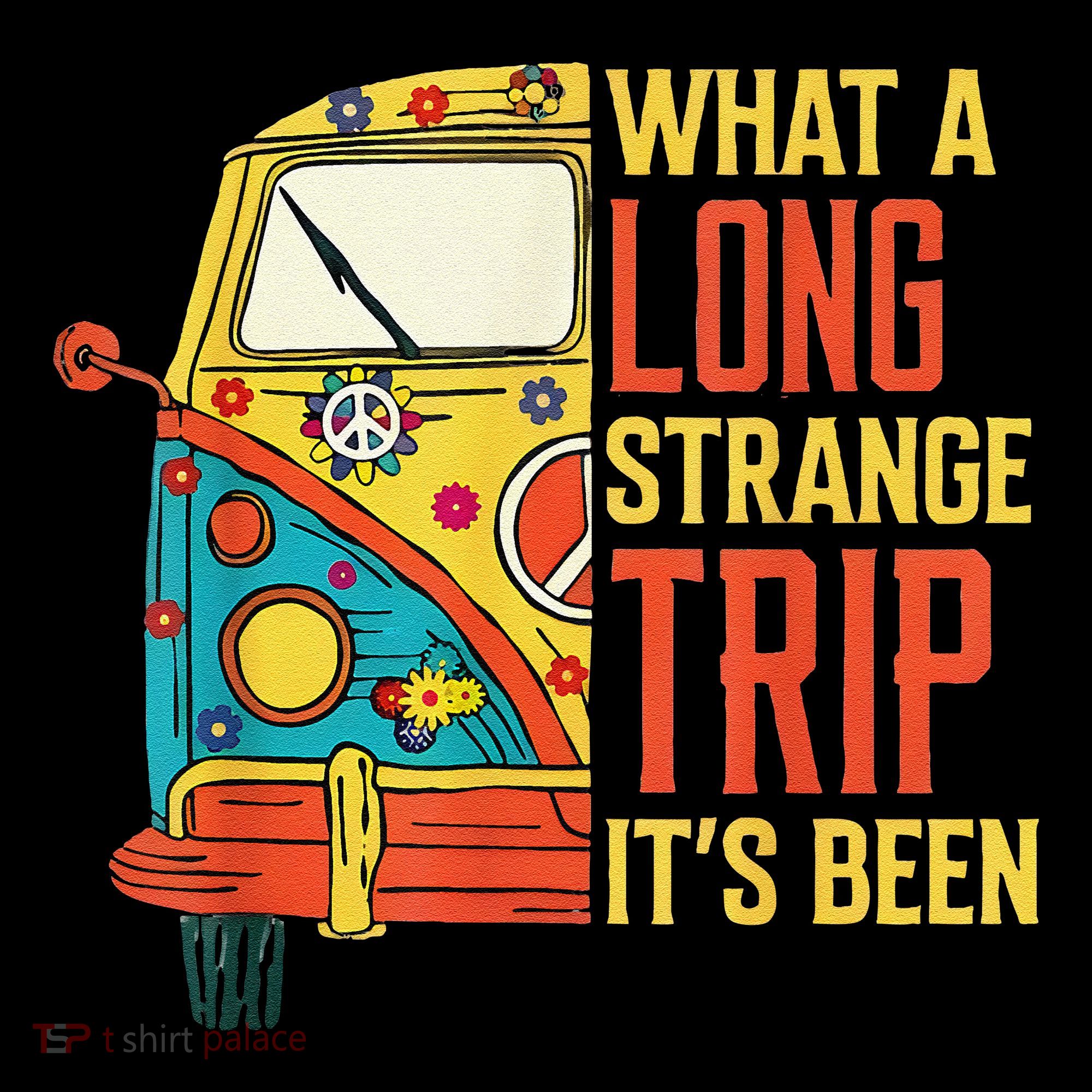 What A Long Strange Trip ItS Been 70s Hippie Camping Lover Coffee Mug