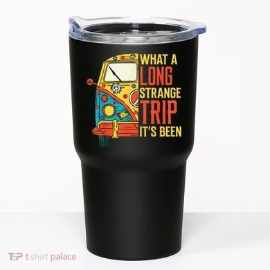What A Long Strange Trip ItS Been 70s Hippie Camping Lover Tumbler