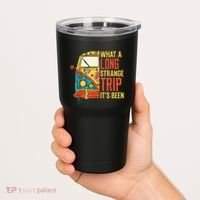 What A Long Strange Trip ItS Been 70s Hippie Camping Lover Tumbler thumb 2