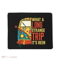 What A Long Strange Trip ItS Been 70s Hippie Camping Lover Mousepad thumb 0