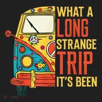 What A Long Strange Trip ItS Been 70s Hippie Camping Lover Hat thumb 2