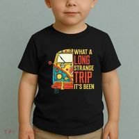 What A Long Strange Trip ItS Been 70s Hippie Camping Lover Toddler T-Shirt thumb 2