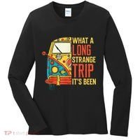 What A Long Strange Trip ItS Been 70s Hippie Camping Lover Women's Long Sleeve Shirt thumb 0