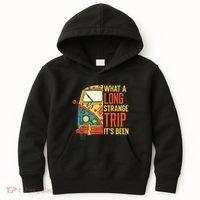What A Long Strange Trip ItS Been 70s Hippie Camping Lover Kids Hoodie thumb 0