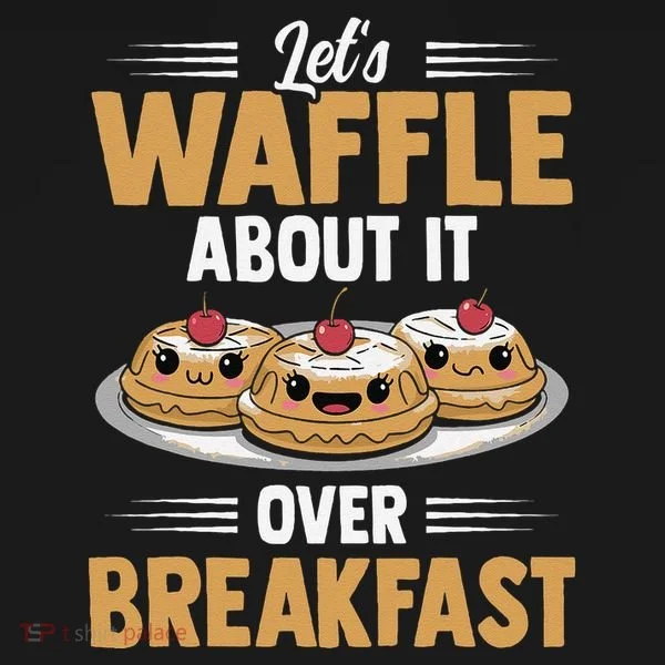 Waffles Apparel LetS Waffle About It Over Breakfast Toddler Hoodie