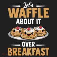 Waffles Apparel LetS Waffle About It Over Breakfast Golf Towel thumb 3