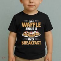 Waffles Apparel LetS Waffle About It Over Breakfast Toddler T-Shirt thumb 2