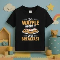 Waffles Apparel LetS Waffle About It Over Breakfast Toddler T-Shirt thumb 3