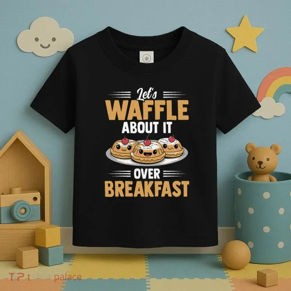 Waffles Apparel LetS Waffle About It Over Breakfast Toddler T-Shirt