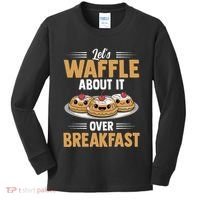 Waffles Apparel LetS Waffle About It Over Breakfast Kids Long Sleeve Shirt thumb 0