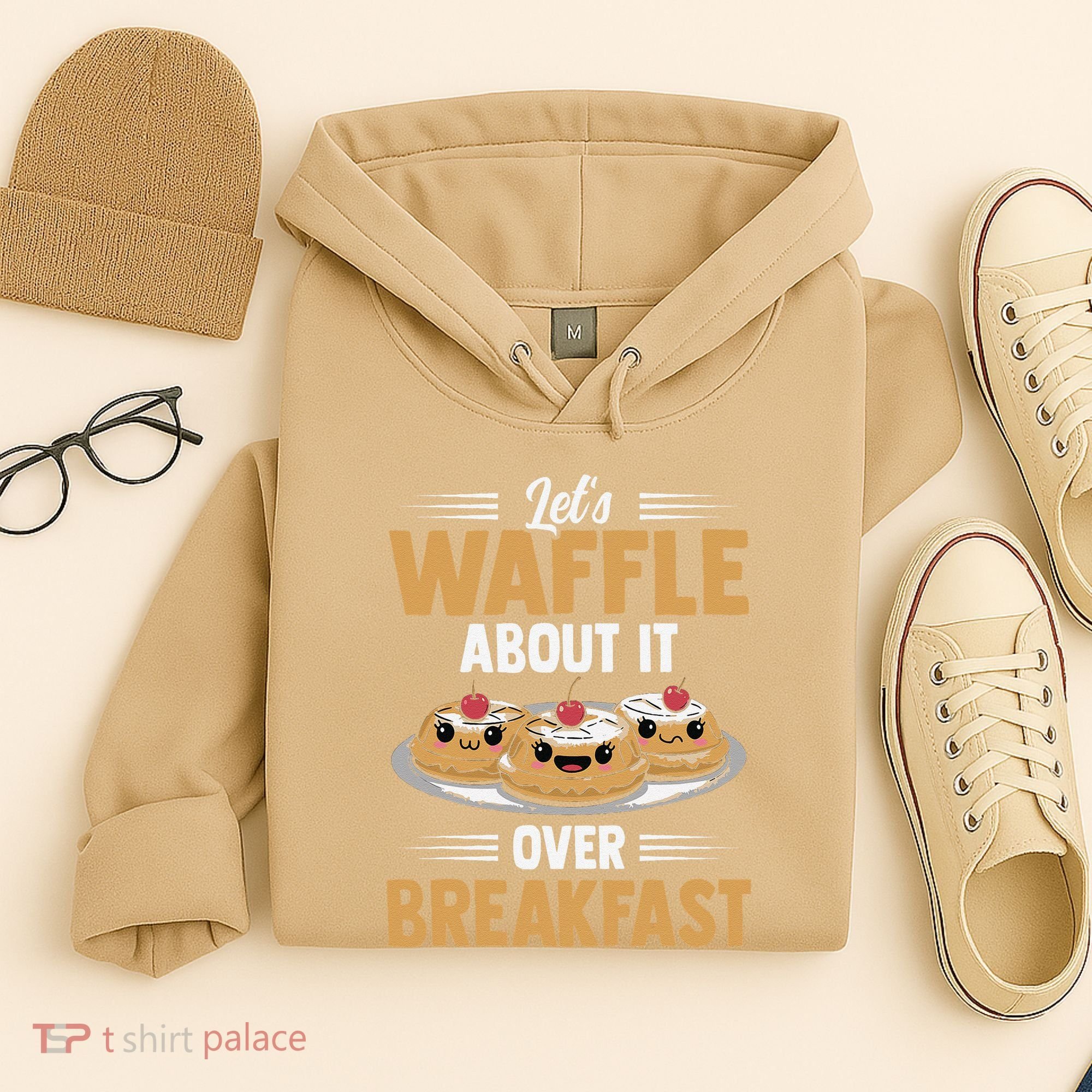 Waffles Apparel LetS Waffle About It Over Breakfast Hoodie