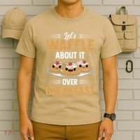 Waffles Apparel LetS Waffle About It Over Breakfast T-Shirt thumb 6