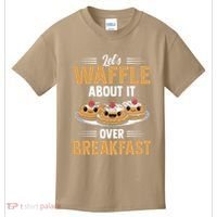 Waffles Apparel LetS Waffle About It Over Breakfast Kids T-Shirt thumb 0