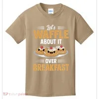 Waffles Apparel LetS Waffle About It Over Breakfast Kids T-Shirt thumb 0