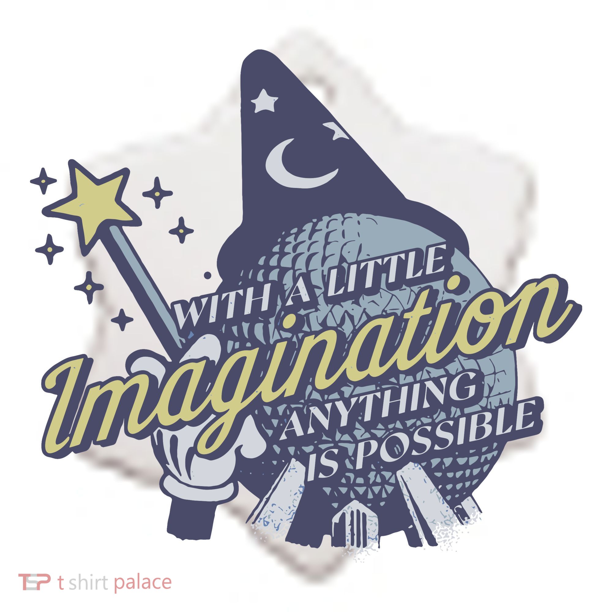 With A Little Imagination Ceramic Ornament