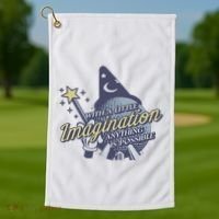 With A Little Imagination Golf Towel thumb 1