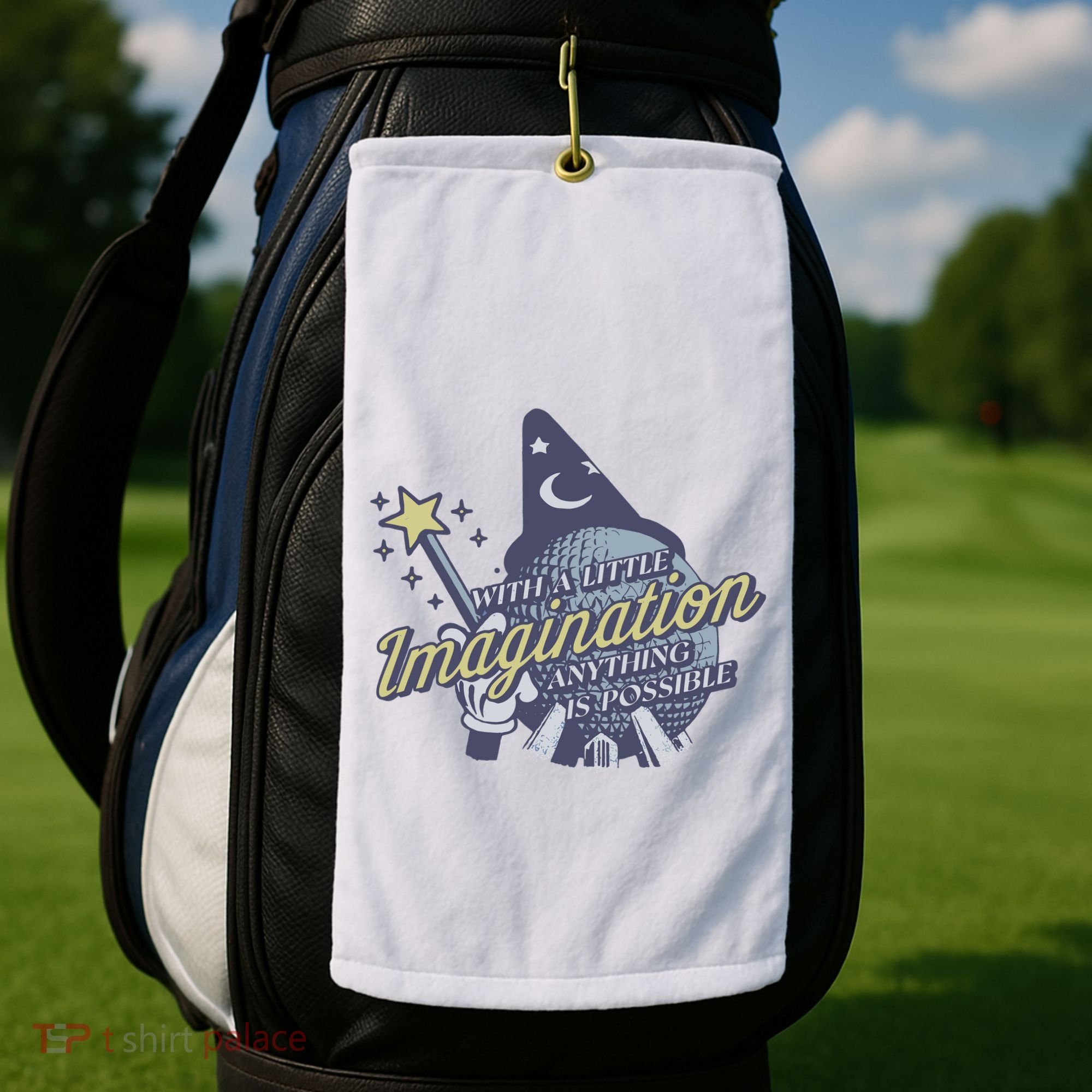 With A Little Imagination Golf Towel