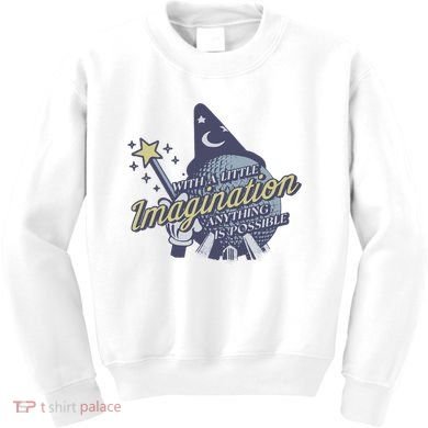 With A Little Imagination Kids Sweatshirt