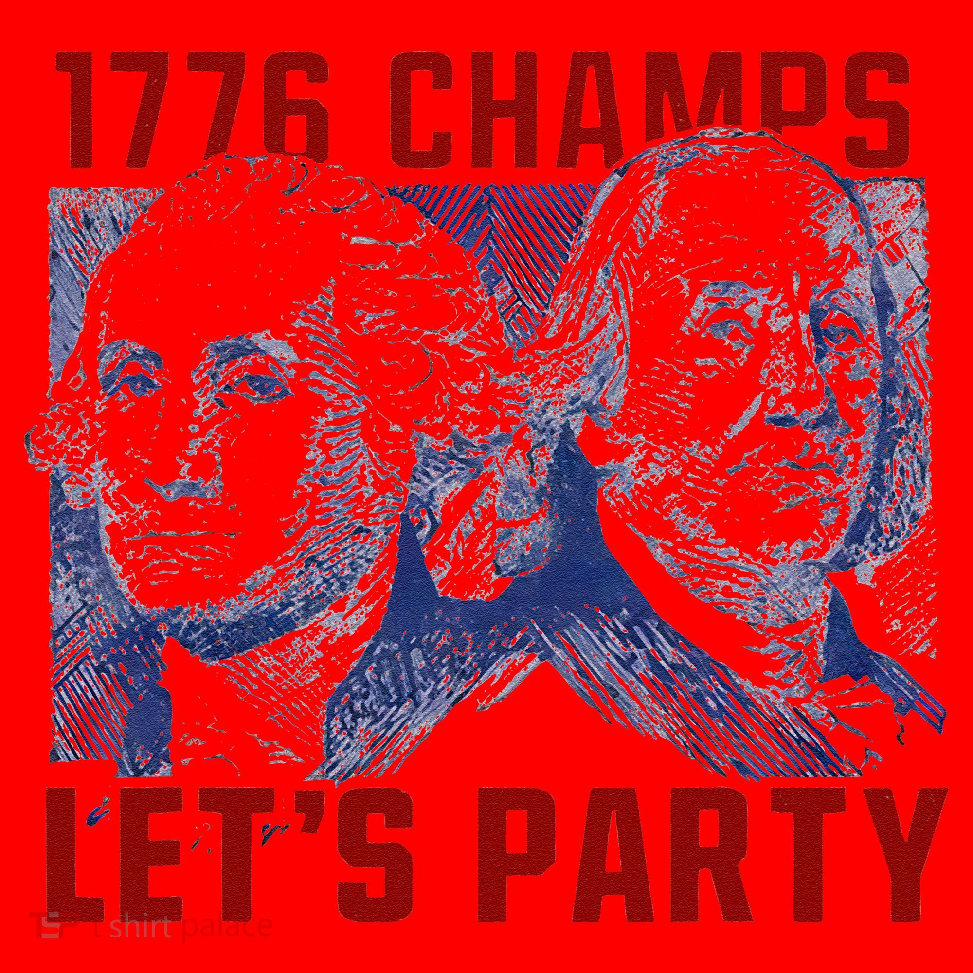 Washington And Lincoln 1776 Champs Let’s Party USA Flag Santa Hat