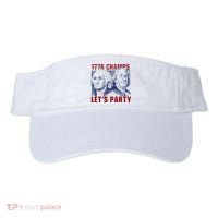 Washington And Lincoln 1776 Champs Let’s Party USA Flag Visor thumb 0