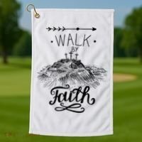 Walk By Faith Golf Towel thumb 1
