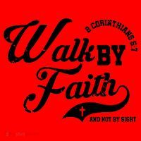 Walk By Faith And Not By Sight Santa Hat thumb 1