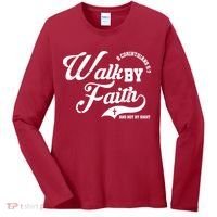 Walk By Faith And Not By Sight Women's Long Sleeve Shirt thumb 0