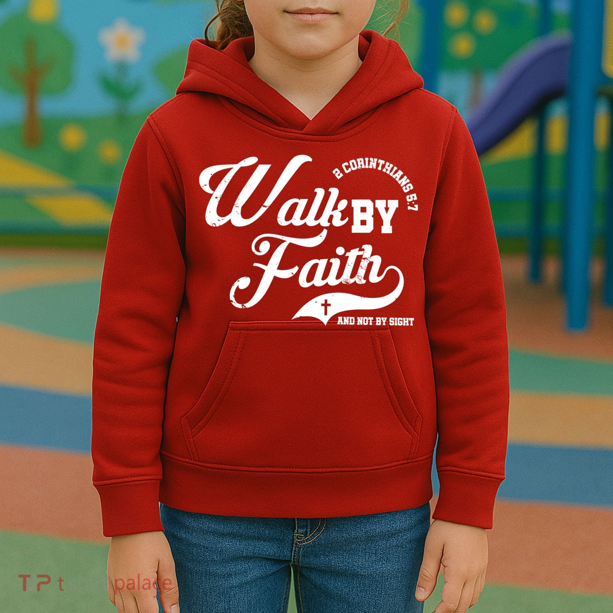 Walk By Faith And Not By Sight Kids Hoodie
