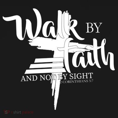 Walk By Faith Not By Sight Ladies PosiCharge Competitor Racerback Tank