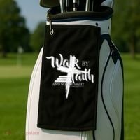 Walk By Faith Not By Sight Golf Towel thumb 2