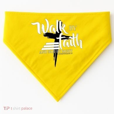 Walk By Faith Not By Sight USA-Made Doggie Bandana