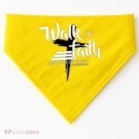 Walk By Faith Not By Sight USA-Made Doggie Bandana thumb 0