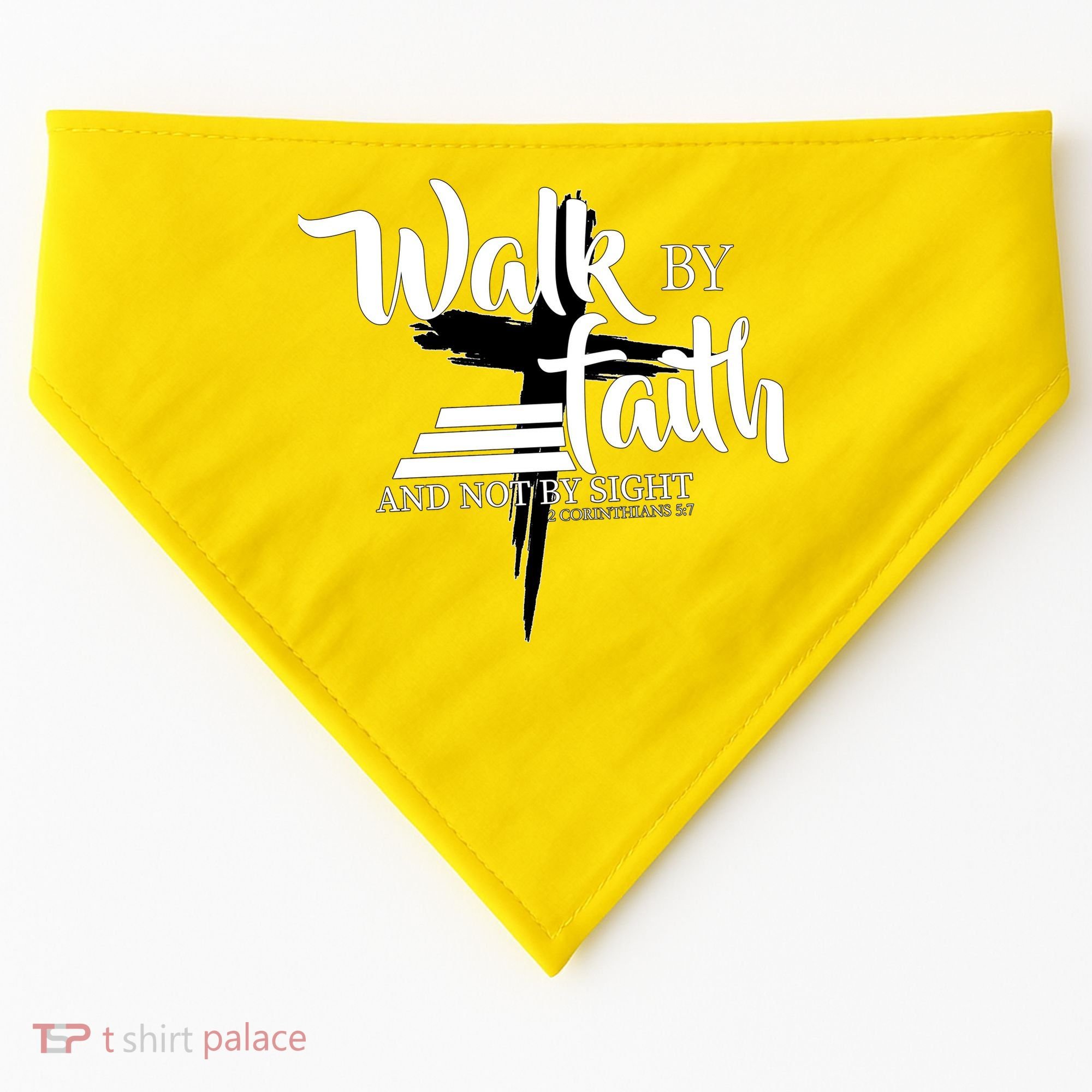 Walk By Faith Not By Sight USA-Made Doggie Bandana