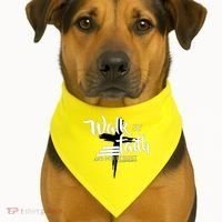 Walk By Faith Not By Sight USA-Made Doggie Bandana thumb 1