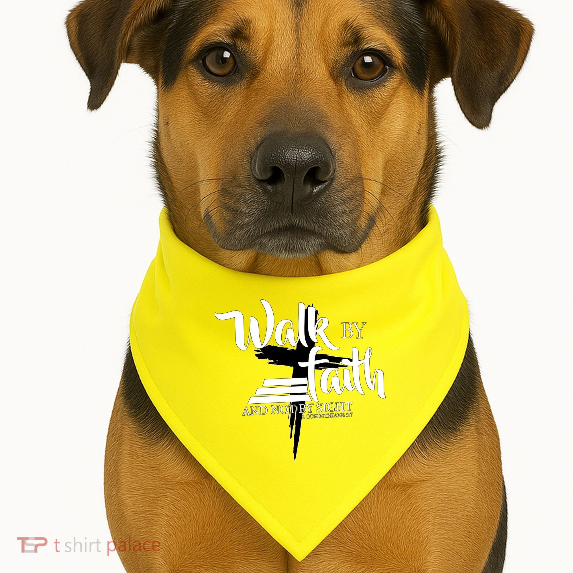 Walk By Faith Not By Sight USA-Made Doggie Bandana