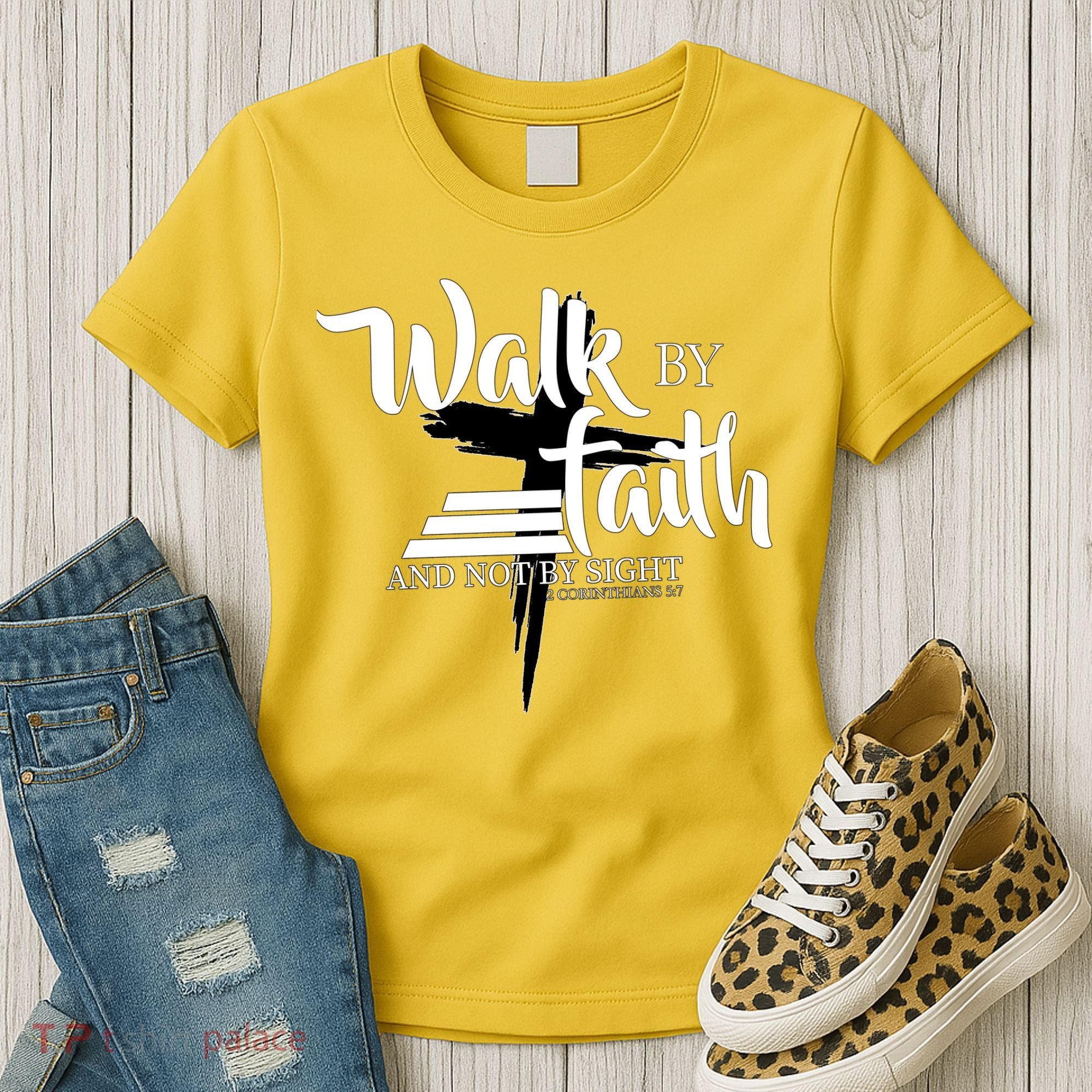 Walk By Faith Not By Sight Women's T-Shirt