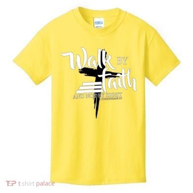 Walk By Faith Not By Sight Kids T-Shirt