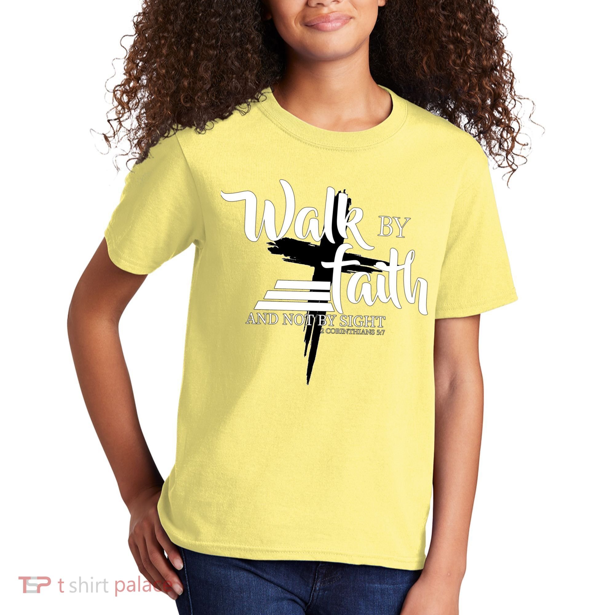 Walk By Faith Not By Sight Kids T-Shirt