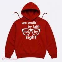 Walk By Faith Not By Sight Christian Hoodie thumb 0