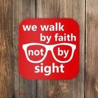 Walk By Faith Not By Sight Christian Coaster thumb 0