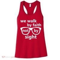Walk By Faith Not By Sight Christian Women's Tank Top thumb 0
