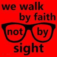 Walk By Faith Not By Sight Christian Santa Hat thumb 1