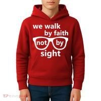 Walk By Faith Not By Sight Christian Kids Hoodie thumb 4