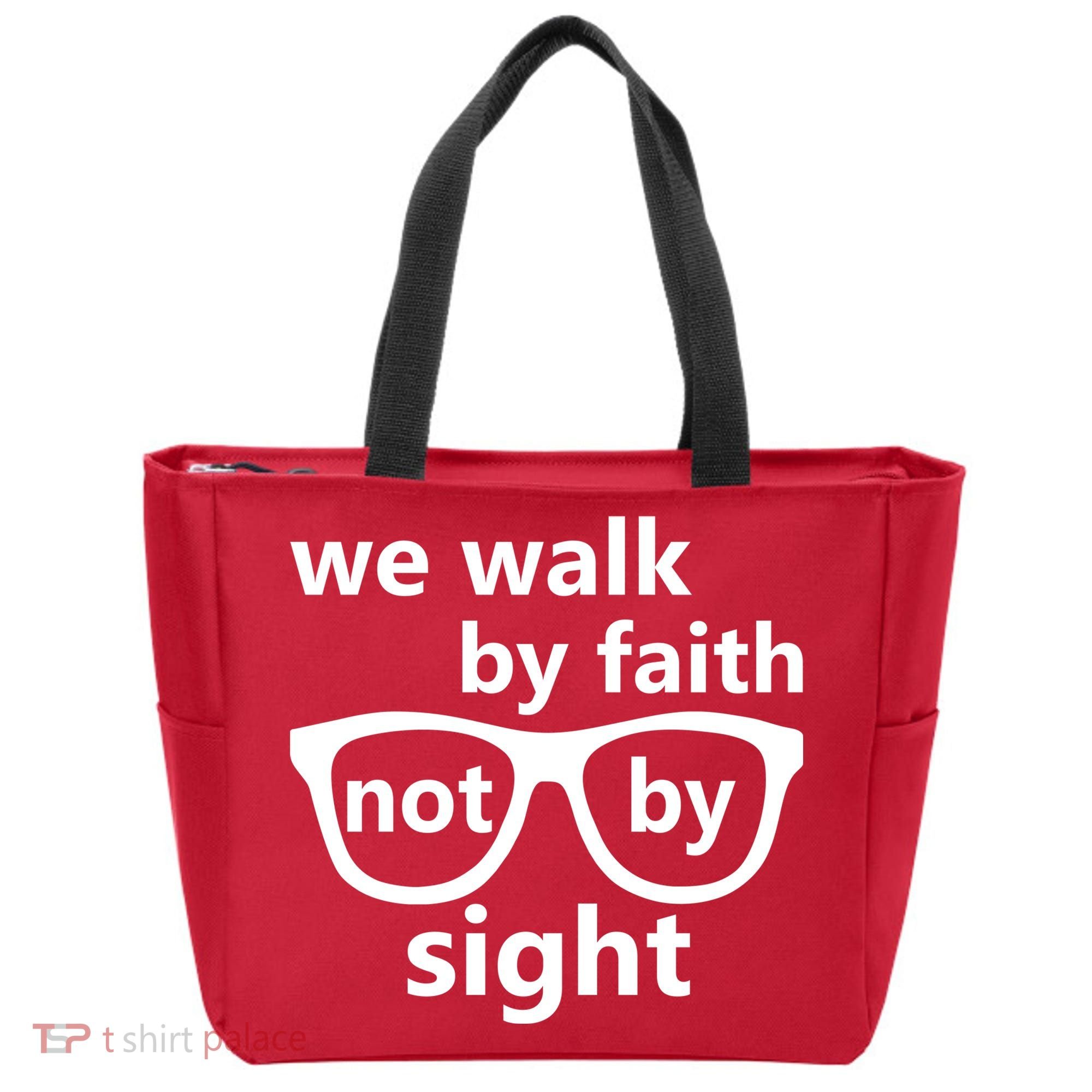 Walk By Faith Not By Sight Christian Tote Bag